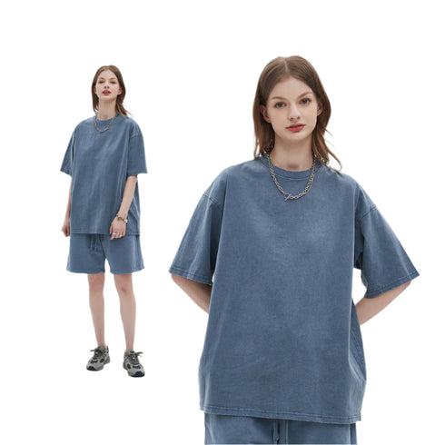 RetroEdge Heavyweight Washed Tee – Timeless Style & Superior Comfort